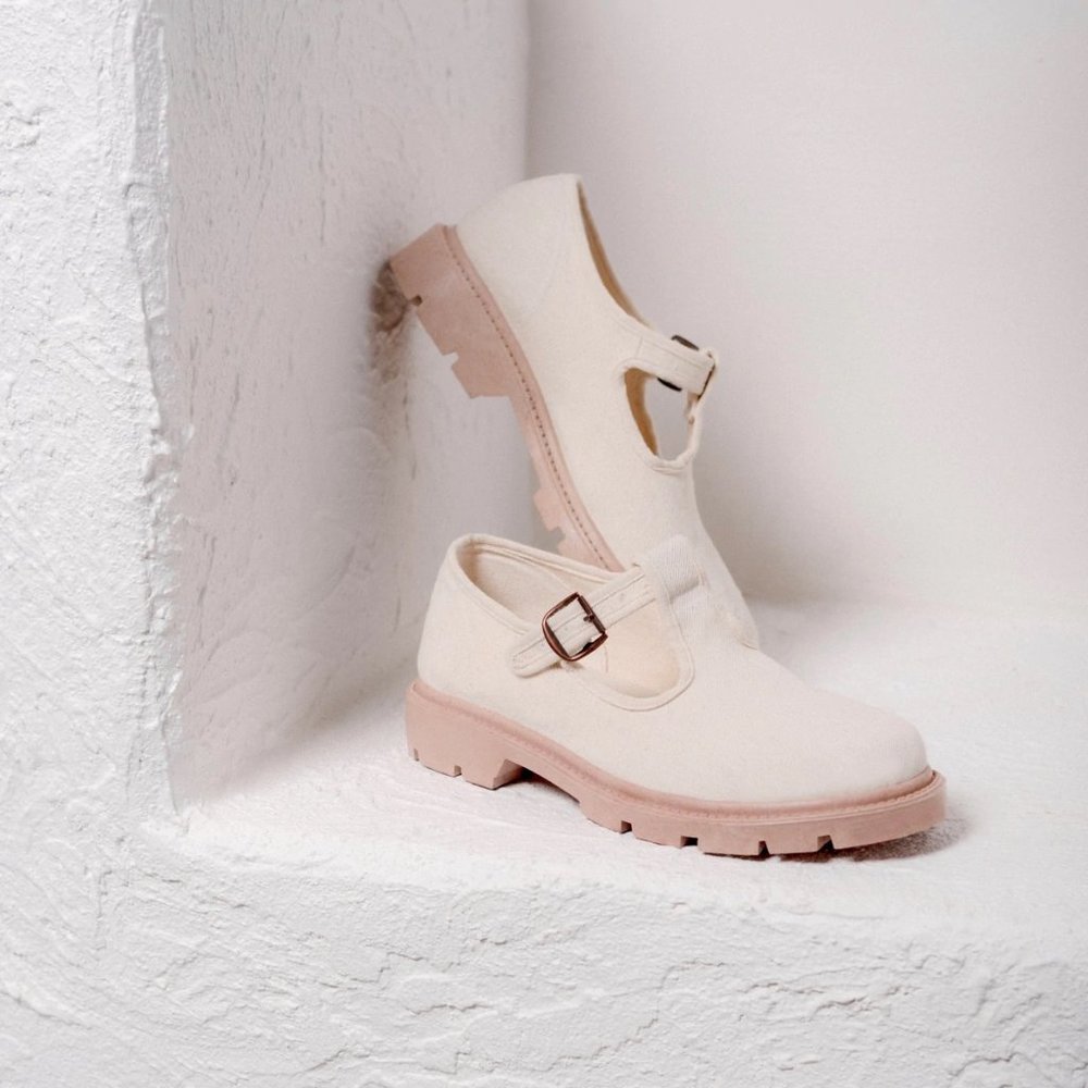 Small Lot Natural Lug Sole Mary Janes